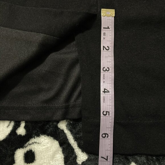 RICKI's Black grey herringbone pencil skirt ~ MEDIUM lace detailing goth skirt - Picture 11 of 13